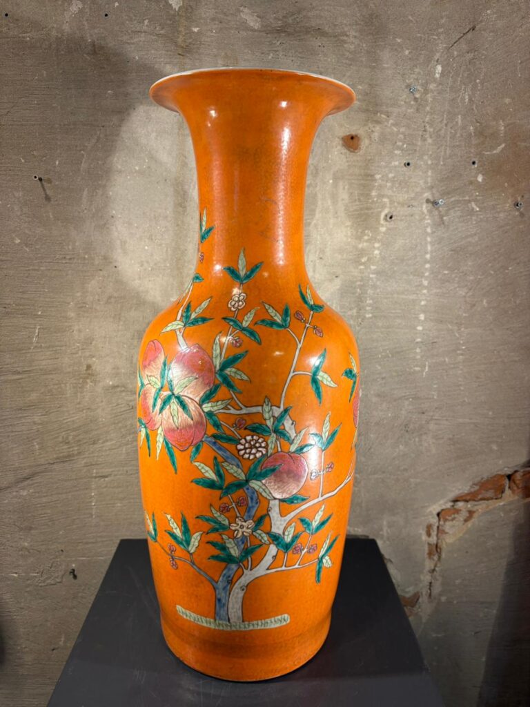 Aardewerk vaas oranje