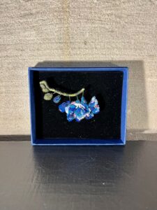 Broche Blue orchid
