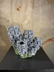 Hyacinten vaas blauw
