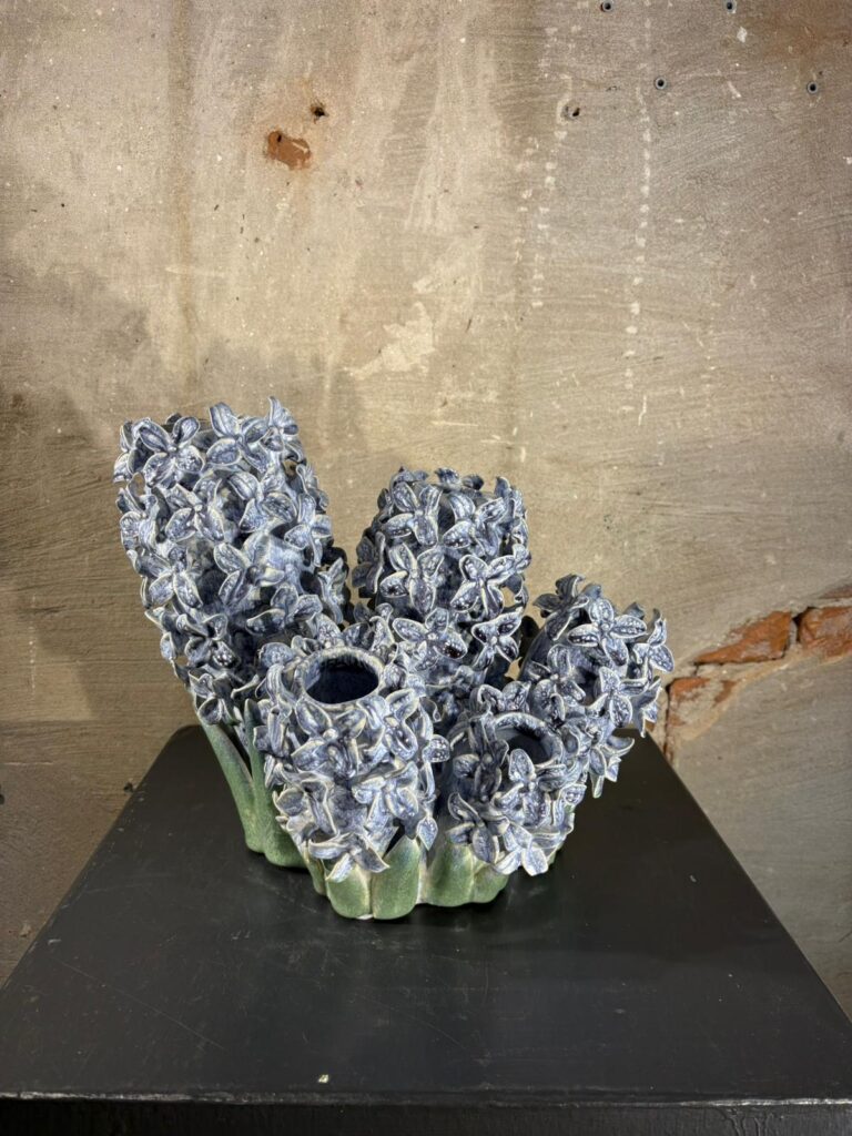 Hyacinten vaas blauw