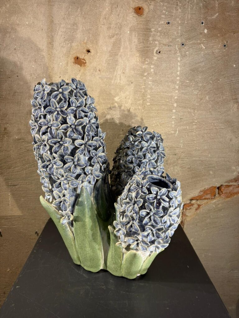 Hyacinten vaas blauw groot