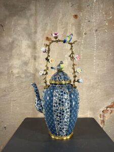 Teapot Birds Blue