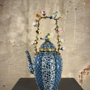Teapot Birds Blue