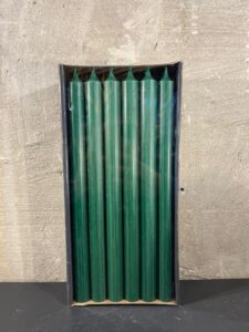 Diner kaarsen Dark Green