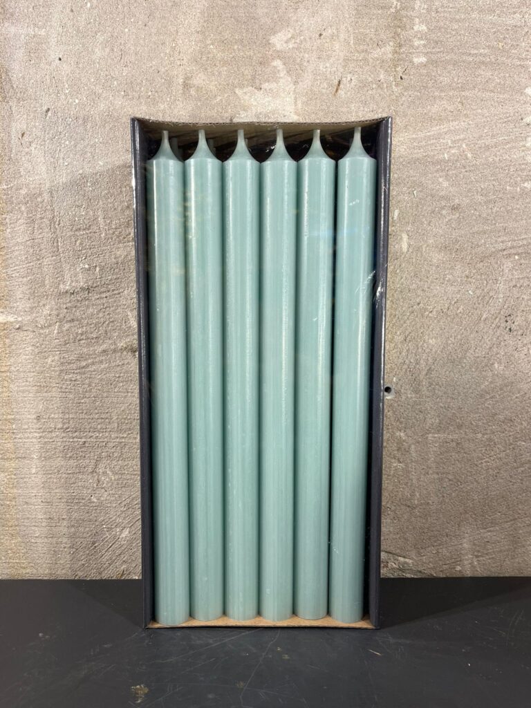 Diner kaarsen Jade green