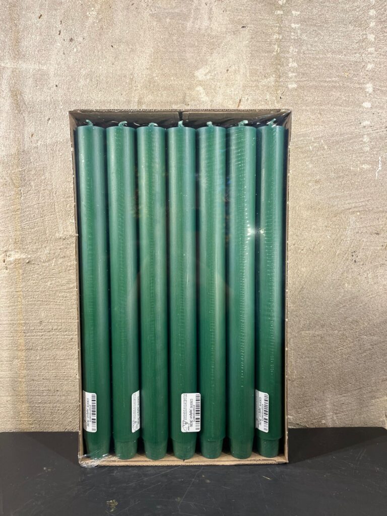 Diner kaarsen kleur donker groen
