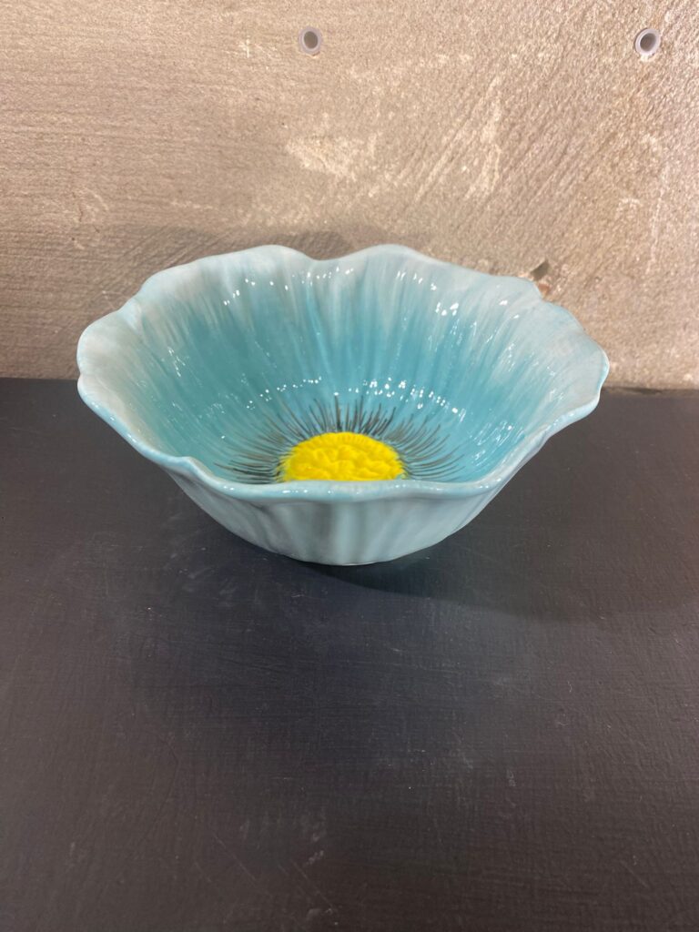 Poppy kommetje blauw