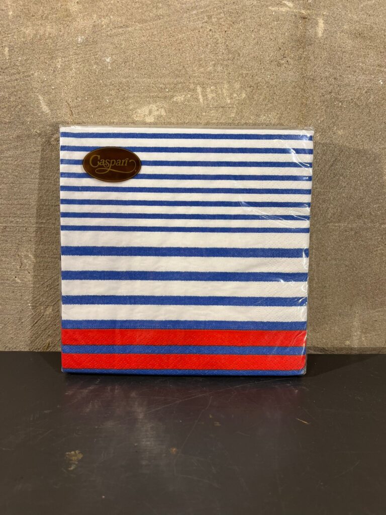 Servetten Breton stripe blue