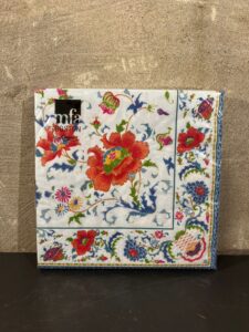 Servetten Chinese ceramic white