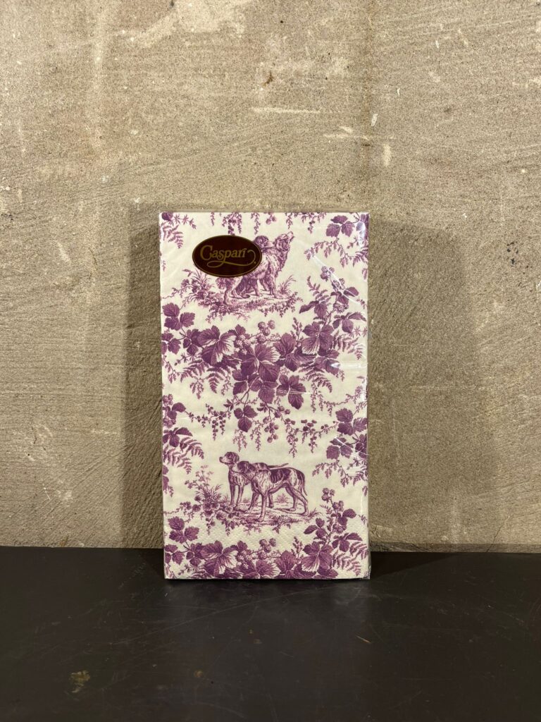 Servetten Hunting toile aubergine