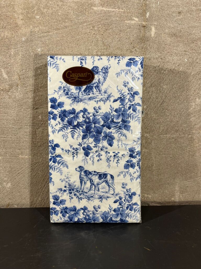 Servetten Hunting toile blue