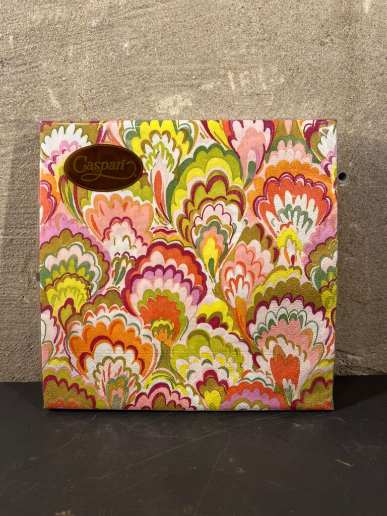 Servetten marbled ceramica raspberry