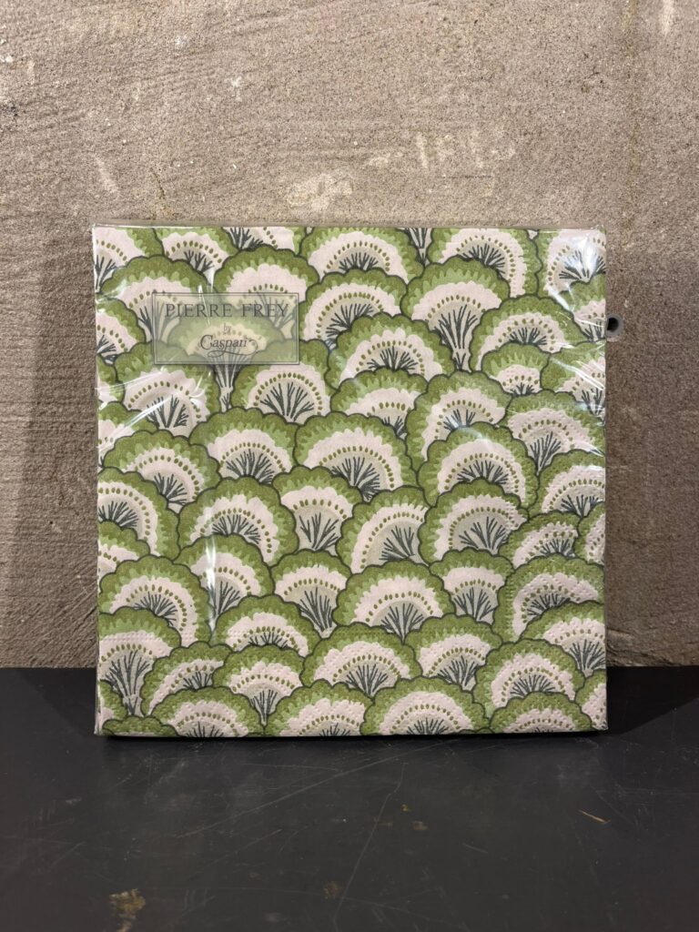 Servetten pontchartain scallop green