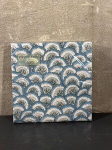 Servetten pontchartrain scallop blue