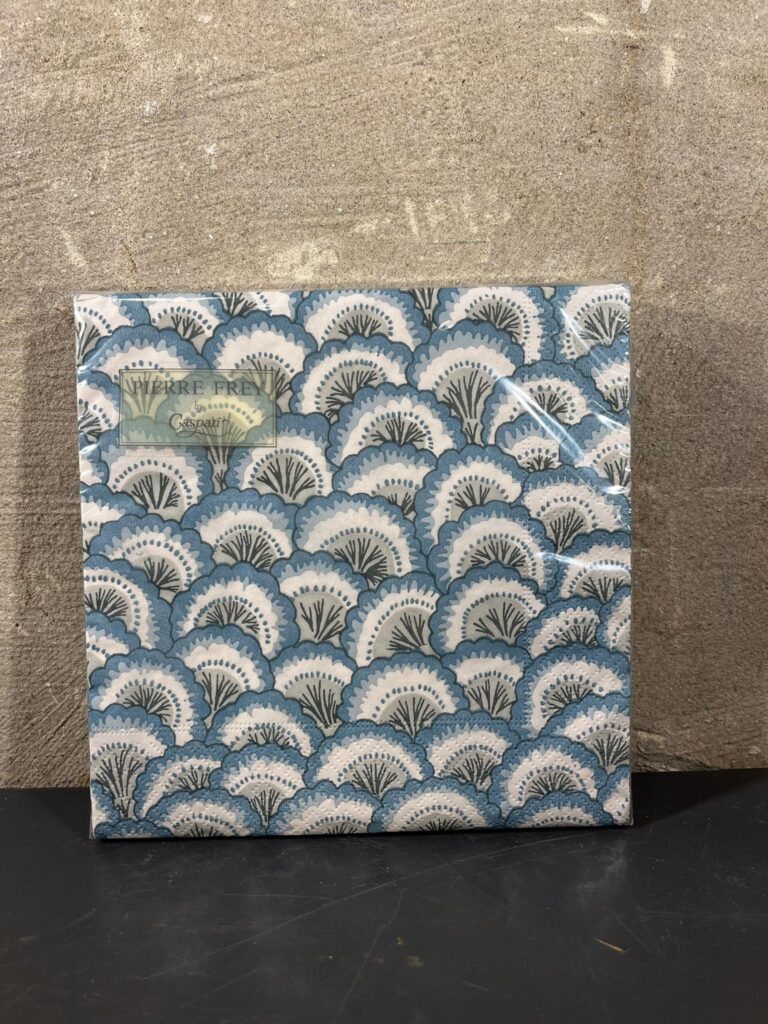 Servetten pontchartrain scallop blue