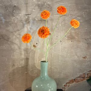 Zijden Tagetes tak oranje
