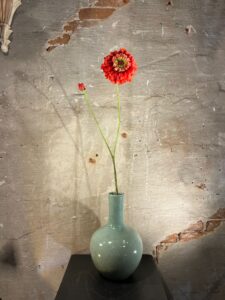 Zijden Zinnia Rood