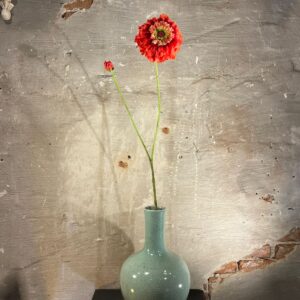 Zijden Zinnia Rood