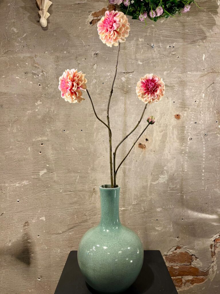 Zijden dahlia roze