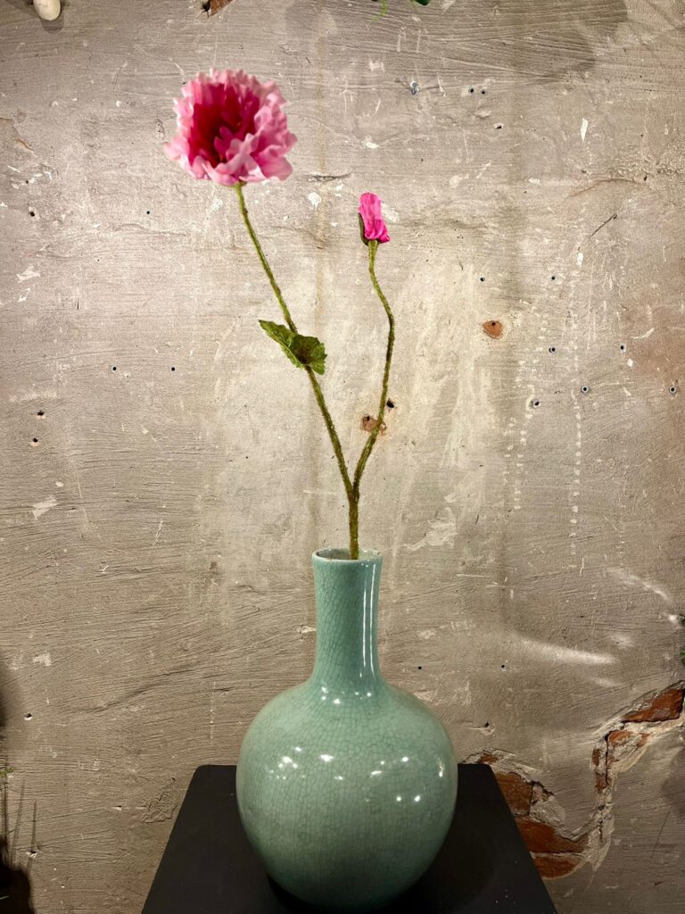 Zijden klaproos roze