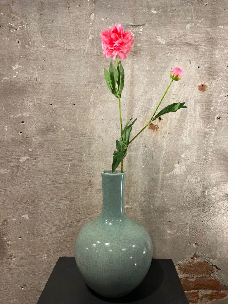 Zijden pioen roze