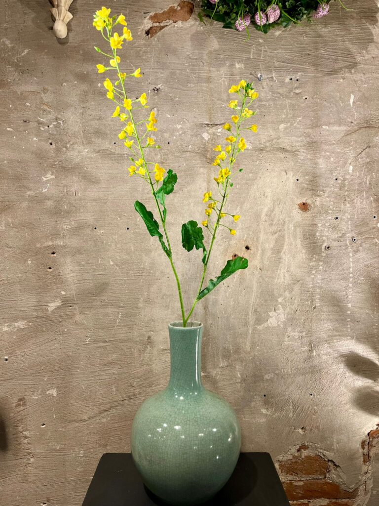 Zijden primula geel