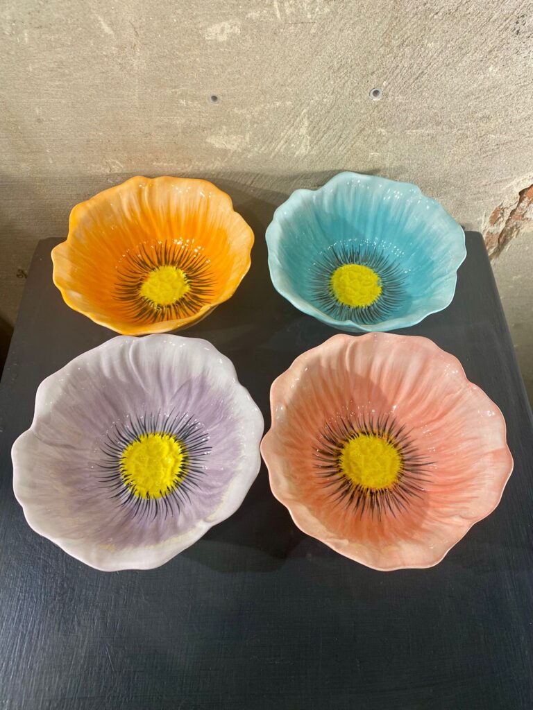 set poppy kommetjes mix van 4 kleuren